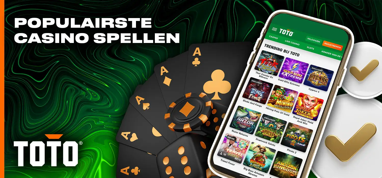 Populaire spellen op de TOTO casino app voor Nederland