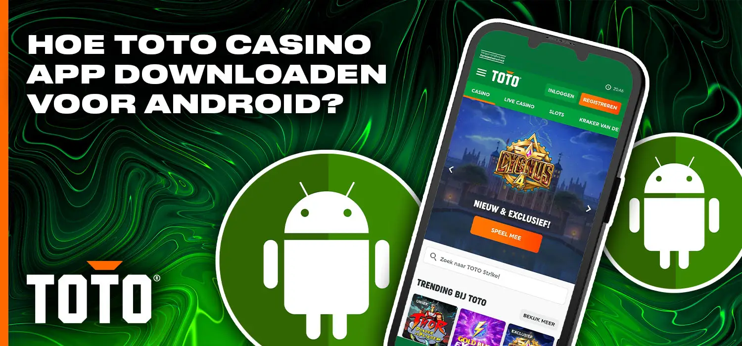 Hoe installeer je de TOTO casino mobiele app voor Android.
