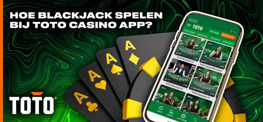 Blackjackspellen bij TOTO Casino voor Nederland in de mobiele app