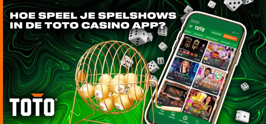 Spelshows bij TOTO casino voor Nederland in de mobiele app