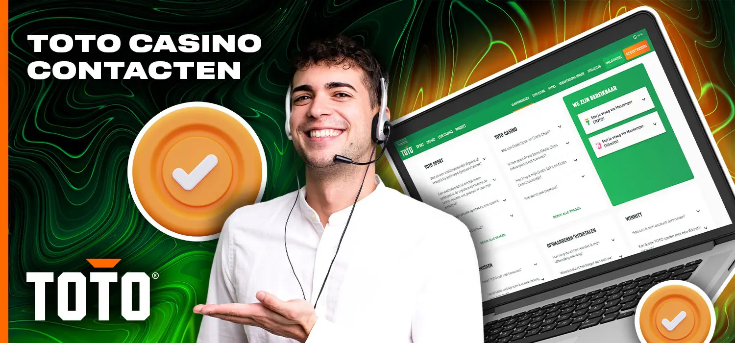 TOTO live casino support contacten voor Nederland