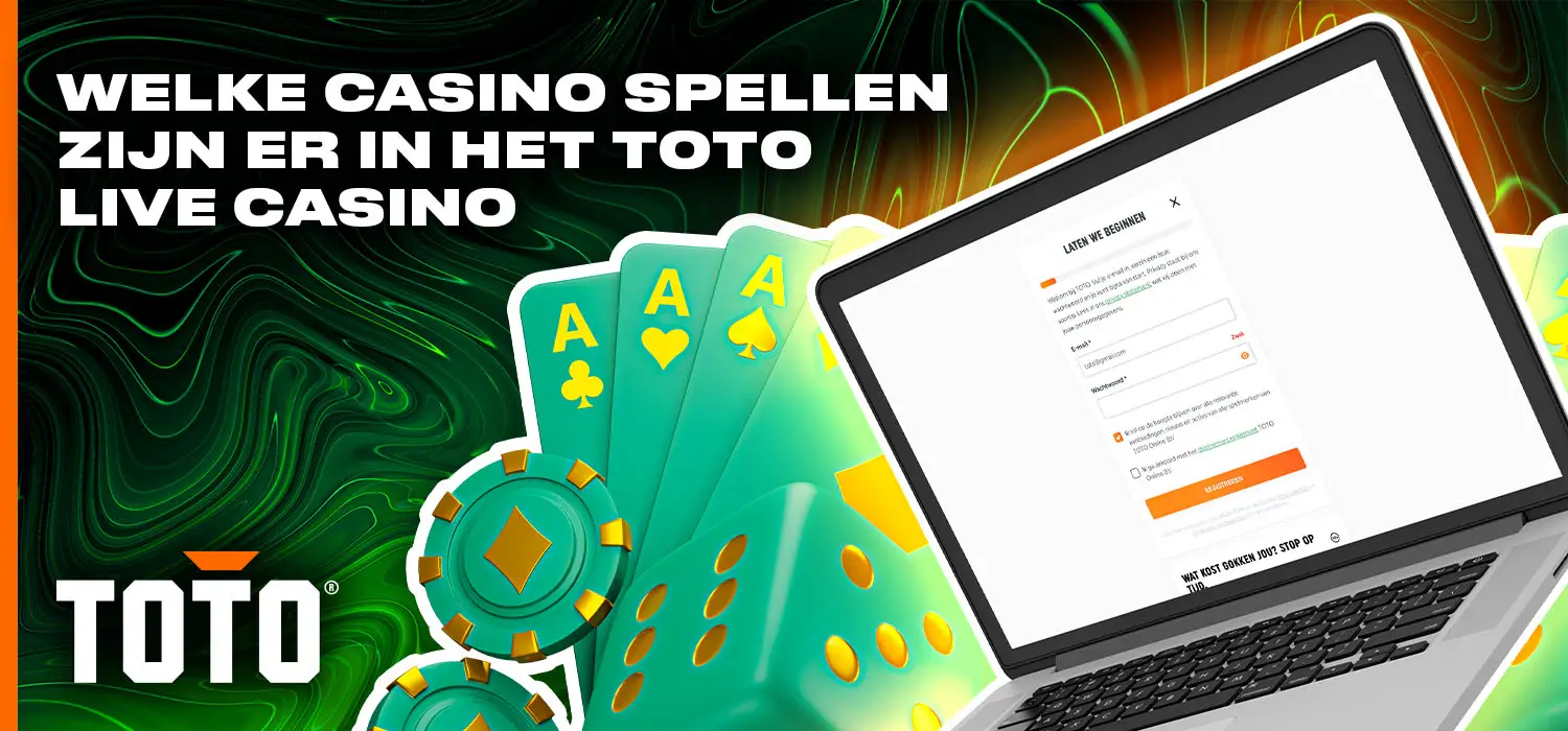 Spelsoorten bij TOTO live casino voor Nederland