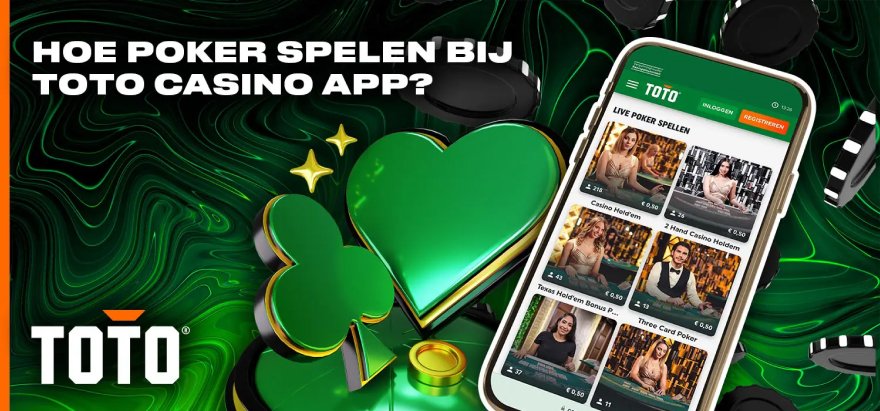 Speel poker bij TOTO casino voor Nederland in de mobiele applicatie