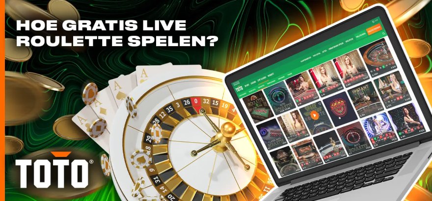 Speel gratis live roulette bij TOTO Casino