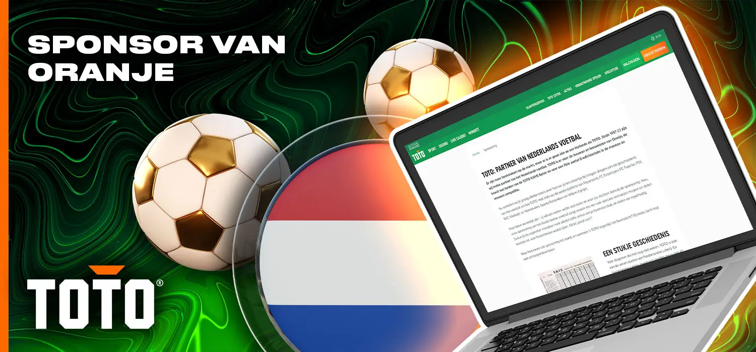 Sponsor van Oranje bij TOTO Casino voor Nederland